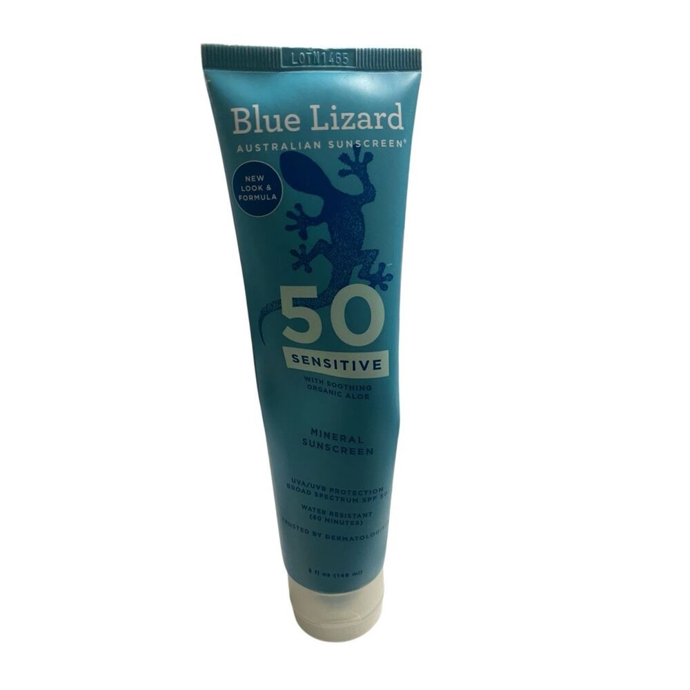 Blue Lizard Sensitive Mineral‎ Sunscreen SPF 50 5oz Water Resistant 80 Minutes